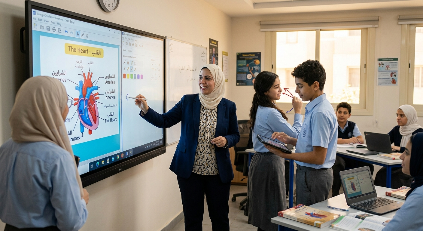 Interactive displays AV solutions Saudi Arabia classrooms meeting rooms Adowa Alshamel