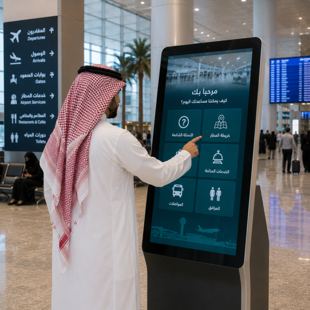 نقاط المساعدة الذاتية للركاب