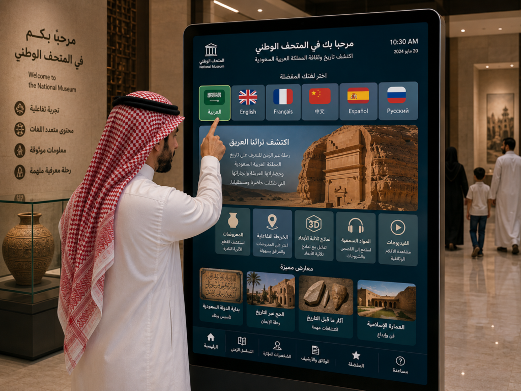 دعم اللغات المتعددة للزوار الدوليين