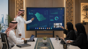 هل الشاشات التفاعلية مجرد أداة عرض؟ أم منصة متكاملة لاتخاذ القرار والتعاون؟