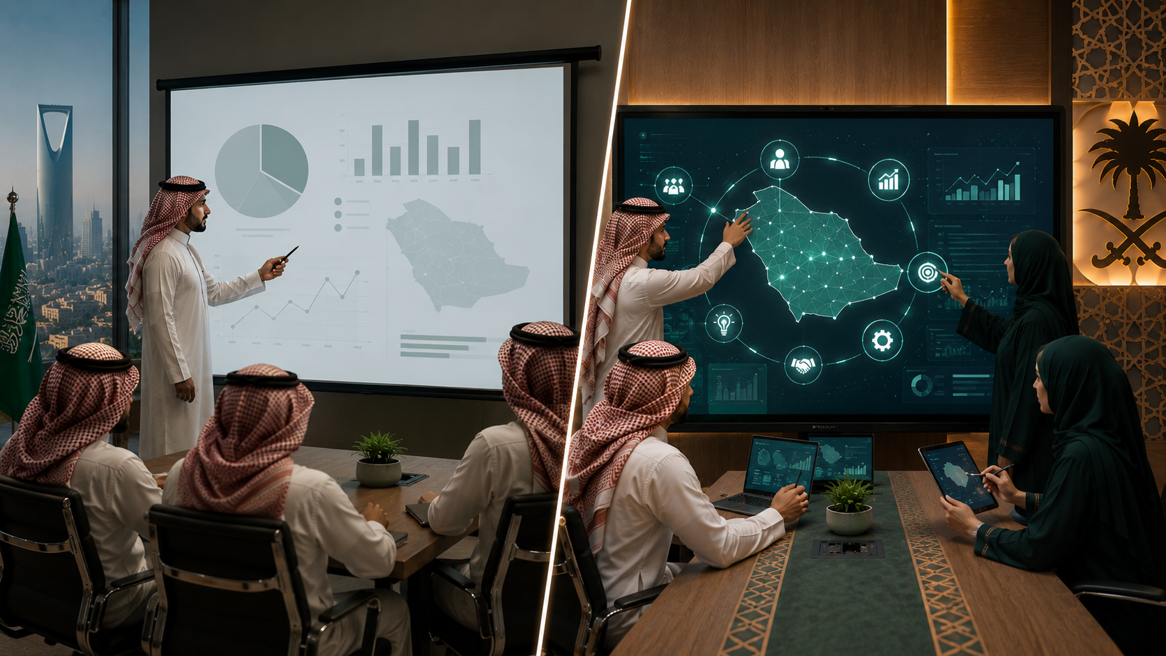 ما الفرق بين مفهوم "العرض" ومفهوم "التفاعل"؟