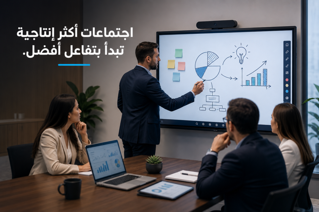 فوائد الشاشات التفاعلية للاجتماعات